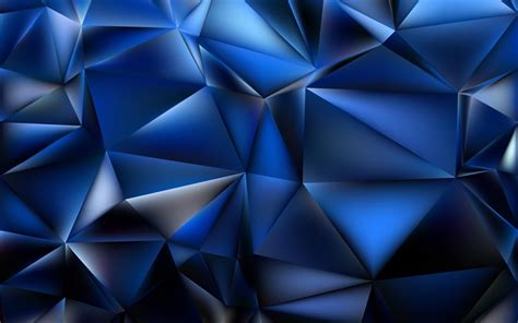 Blue Geometric Wallpaper 4k