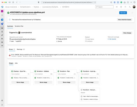 Azure DevOps Terraform Pipeline With Checkov Approvals Russ Foo