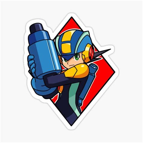 Mega Man Battle Network Sticker For Sale By Senorfiredude Redbubble