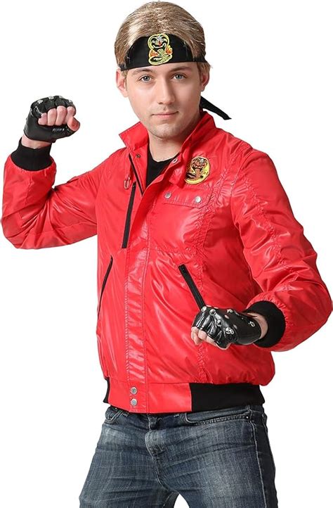 Karate Kid Adult Red Cobra Kai Jacket Large Amazonde Bekleidung