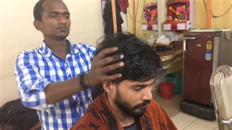 asmr indian barber head massage with neck cracking youtube