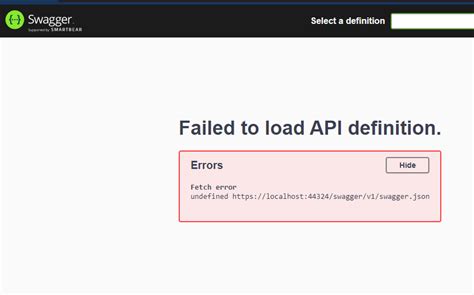 Error ANCM In Process Start Failure When Using Swagger In ASP NET Core Web API