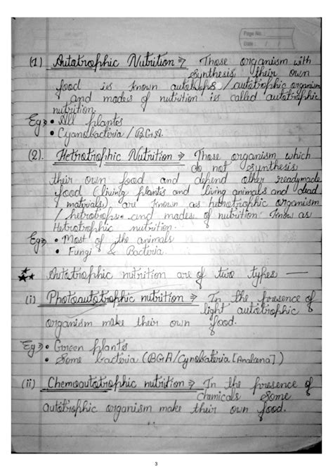 Solution Class Th Biology Life Process Handwritten Notes Studypool