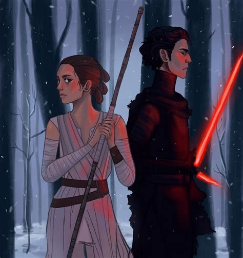 Kylo Ren And Rey By Mellobird On Deviantart