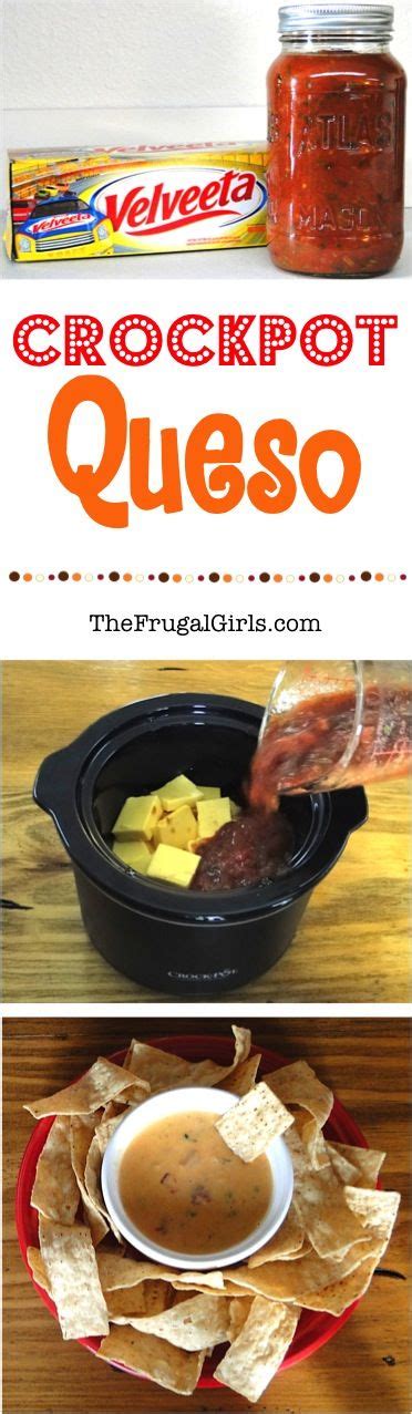 Crockpot Queso Dip Recipe With Creamy Velveeta And No Meat This Easy