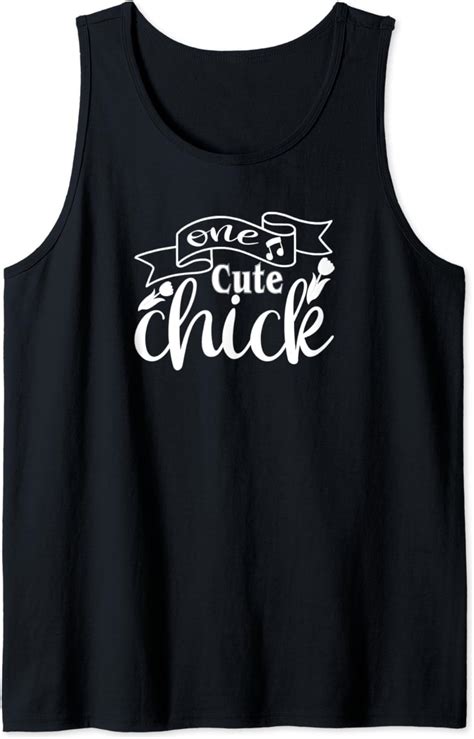 One Cute Chick Tank Top Clothing Shoes And Jewelry