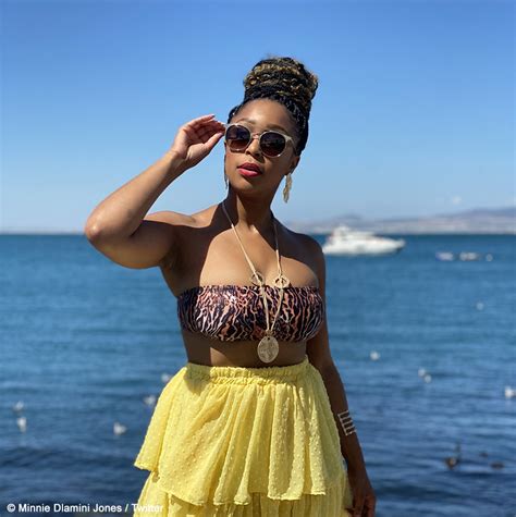 Minnie Dlamini Jones Wears Her Ombre Braids Loose In Cape