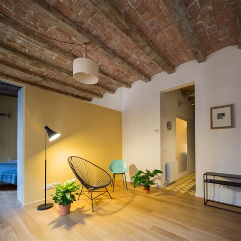 Nook Architects Adds New Openings To Barcelona Apartment Living Room
