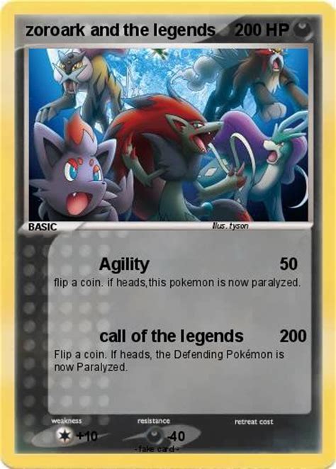 Pokémon Zoroark And The Legends Agility My Pokemon Card