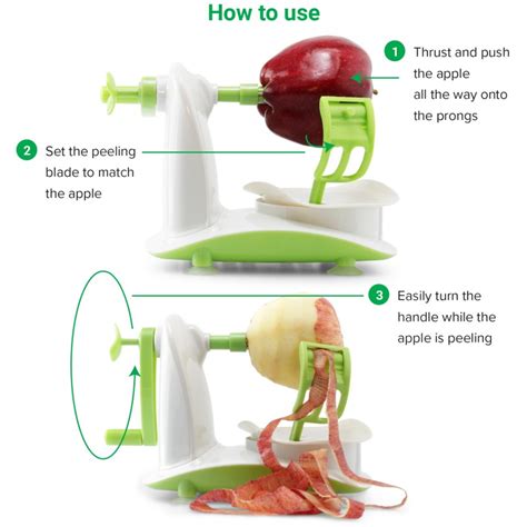 Perfect Peel Apple Peeler Easy Clean Removable