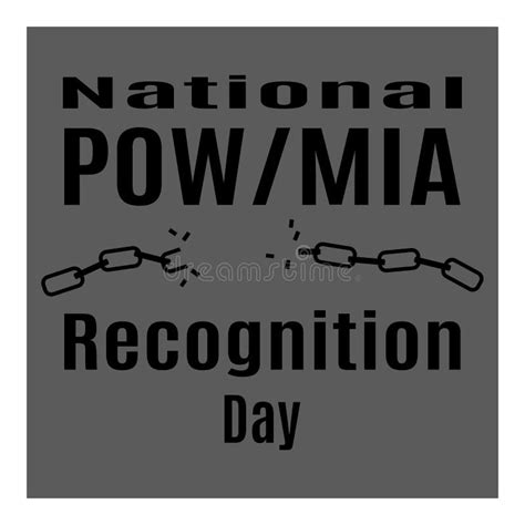 National POW MIA Recognition Day Idea For Poster Or Banner Stock Vector Illustration Of