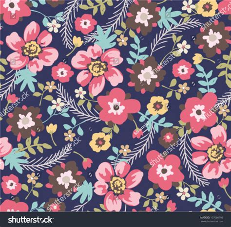 Encontre imagens stock de foget me not sunflowers floral seamless em hd e milhões de outras. Seamless Summer Floral Pattern Background Stock Vector ...