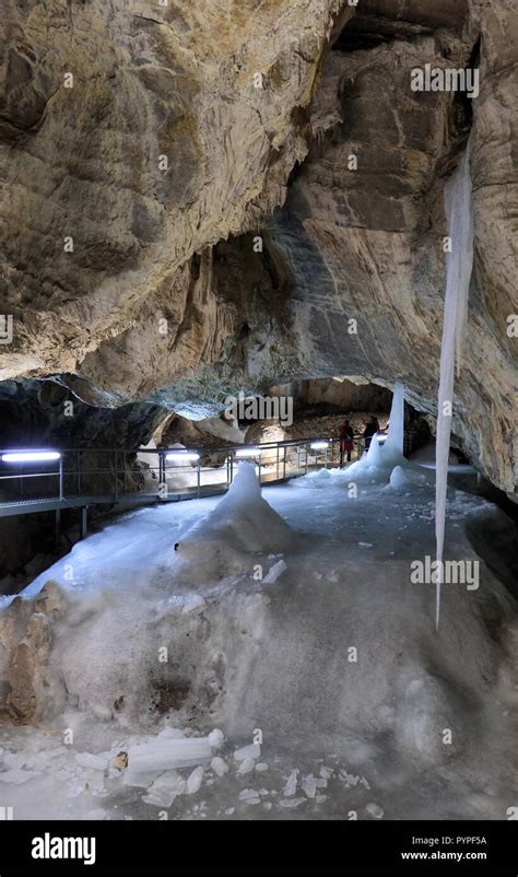 Demanovska Ice Cave In Slovakia Europe Stock Photo Alamy