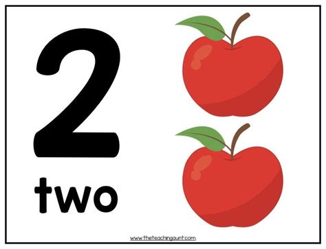 English flashcards for kindergarten and school. Numbers Flashcards 1-20 - The Teaching Aunt | Printable ...