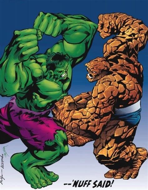 Hulk Vs The Thing The Incredible Hulk Pinterest
