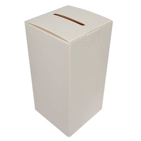 Blank Square Donation Can Or Fundraising Charity Box Cardboard Pkg Of