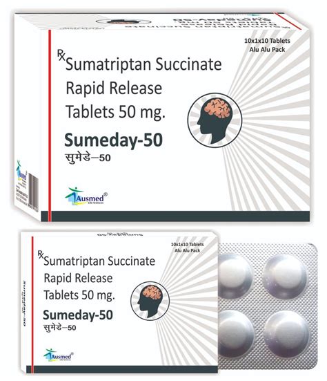 Sumeday Sumatriptan Succinate Rapid Release Tablets Mg Ausmed