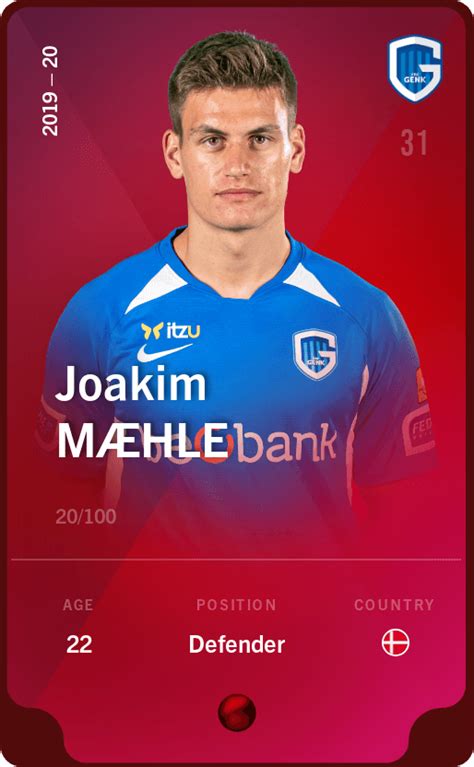 Joakim mæhle fifa 20 career mode рейтинги игрока. Joakim Mæhle 2019-20 • Rare 20/100
