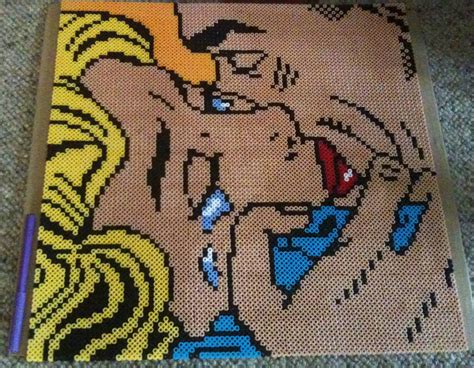 Our Biggest Project So Far Lichtenstein Kiss V Approx 7500 Beads