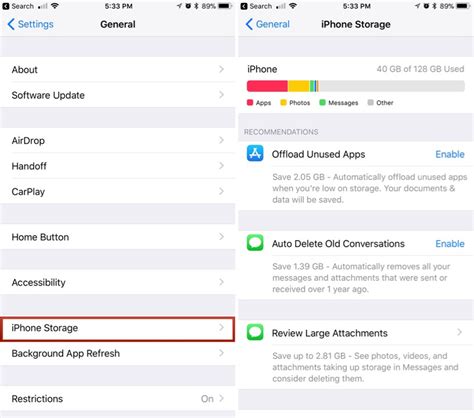 How To Save Space In Ios 11 With New Storage Features Macrumors