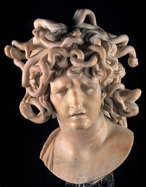 A Marble Sculpture Of Medusa Executed By The Italian Sculptor Gian