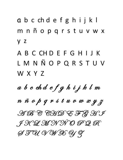 Que Es Letra Cursiva Abecedario Minusculas Y Mayusculas - Descargar