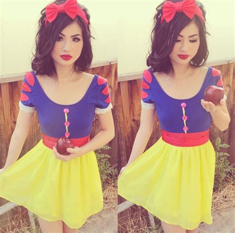 Snow White Cosplay Halloween Costume Diy Hair Makeup Costume