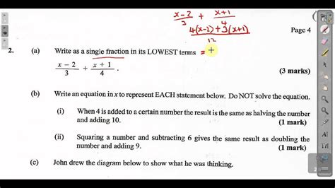 Csec Cxc Maths Past Paper 2 Question 3a May 2012 Exam Solutions