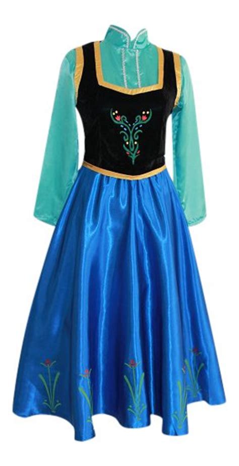 Anna Frozen Adult Costume Dress Female Custom