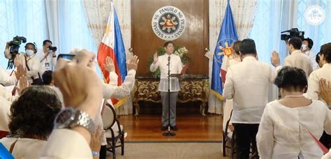 Marcos Jrs Cabinet Officials Take Oath At Malacañang