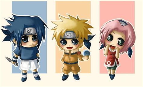 chibi team 7 - Naruto Shippuuden Fan Art (4403671) - Fanpop