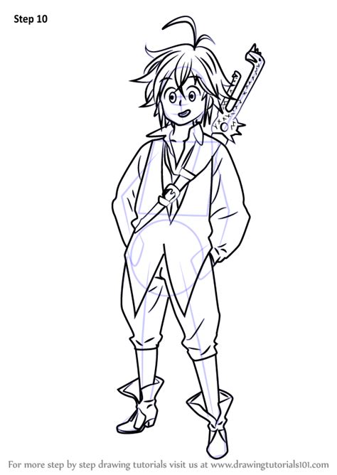 Drawing techniques drawing tutorials drawing tips art tutorials male drawing drawing ideas anatomy reference drawing reference doodle drawing. Learn How to Draw Meliodas from Nanatsu no Taizai (Nanatsu ...