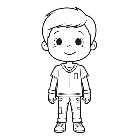 Kid Outline Svg