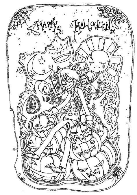 Halloween happy halloween - Halloween Adult Coloring Pages