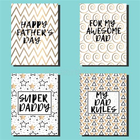 Father S Day Card 2 Stock Vector Illustration Of Daddy 144374085