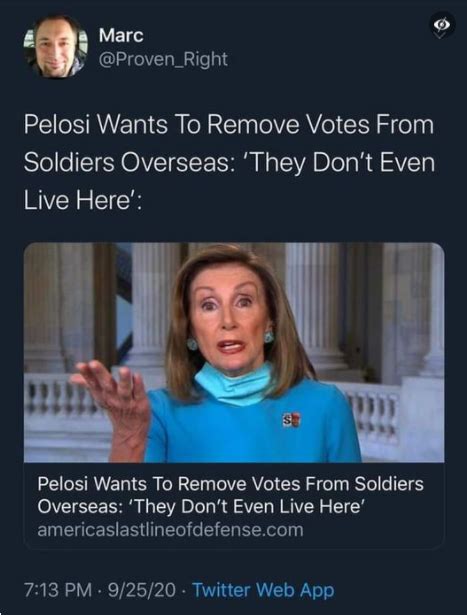 Fact Check Nancy Pelosi Did Not Say She Wants To Remove Votes From