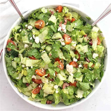 Lettuce Greek Salad Bite On The Side