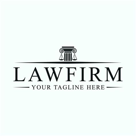 Law Firm Logo Design Template 24599038 Vector Art At Vecteezy