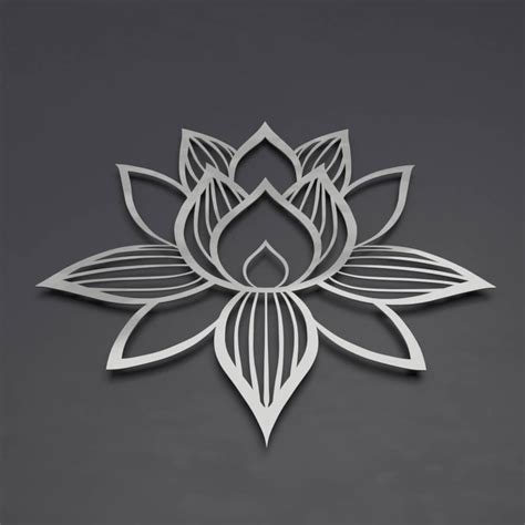 Lotus Flower Metal Wall Art Lotus Metal Art Lotus Flower Etsy