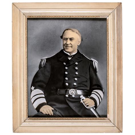 C 1860s Painted Pastel Portrait Of Civil War Union Navy Admi