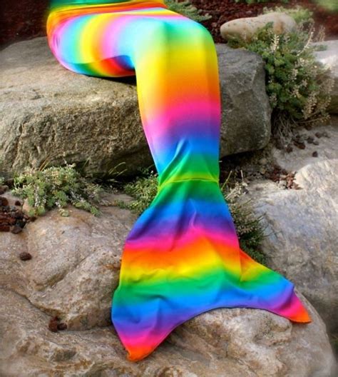 Rainbow Mermaid Tail Rainbow Mermaid Tail Mermaid Tail Mermaid Outfit