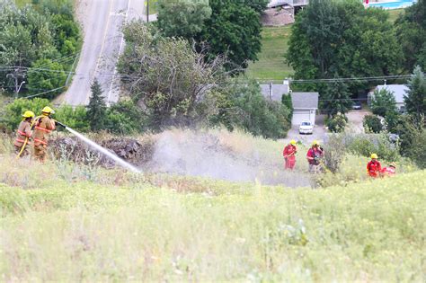 Firefighters Tackle Grass Blaze Vernon Morning Star