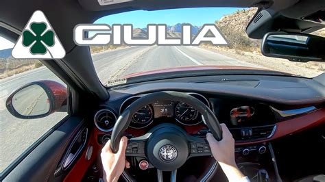 Alfa Romeo Giulia Quadrifoglio Pov Drive Youtube