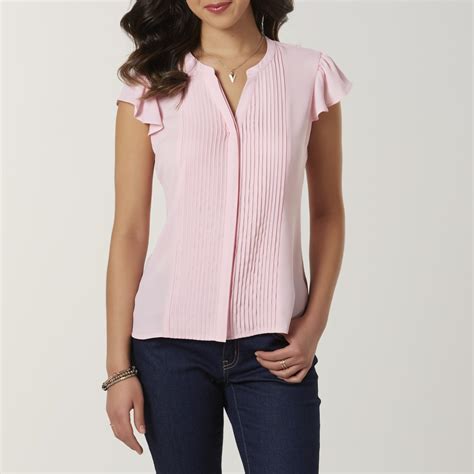 Simply Styled Womens Flutter Sleeve Blouse