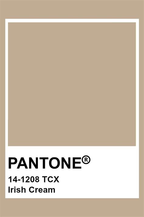 Pantone 14 1208 Tcx Irish Cream Pantone Color Neutral Pantone