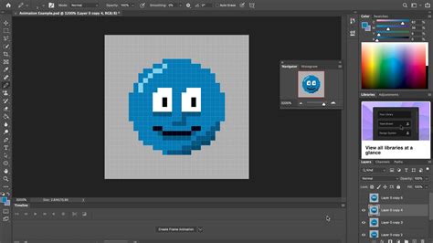 Photoshop Pixel Art Animation Tutorial Basic Youtube