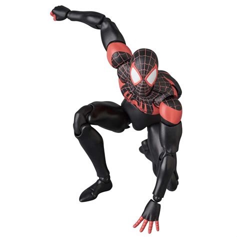 Spider Man Miles Morales Mafex Action Figure At Mighty Ape Australia