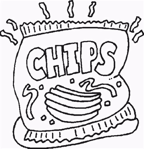 Junk Food Coloring Pages Printable