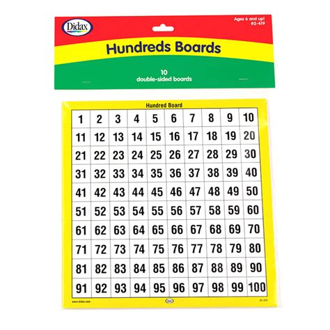 Hundreds Boards Set Of 10