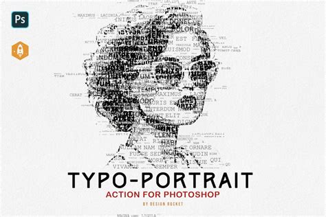 Typo Portrait Typographic Text Portrait Effect Actions And Presets